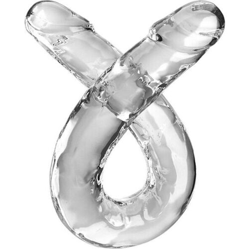 Dildo KING COCK Clear Double Trouble 46 cm