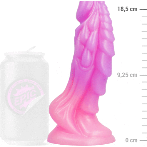 Dildo EPIC Galatea s sijočo teksturo in ergonomskim dizajnom