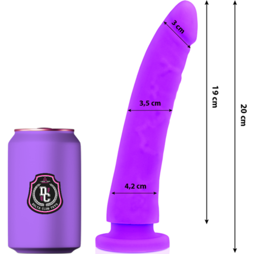 Dildo DELTACLUB 20 cm iz medicinske silikona