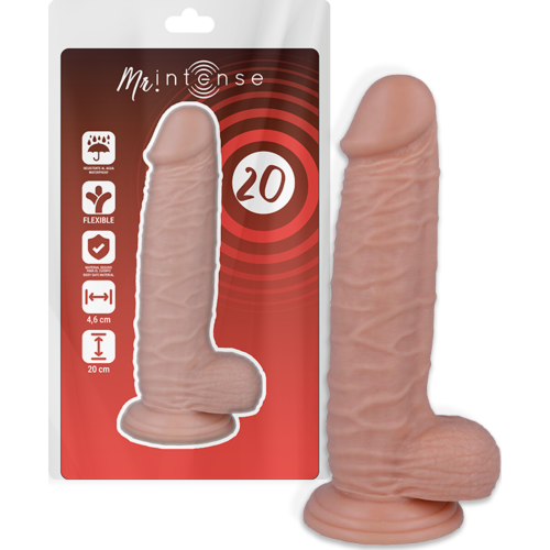 Dildo MR. INTENSE 20 cm s pritrdilnim podstavkom