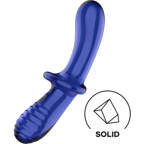 Dildo Satisfyer Crystal Double z različnimi teksturami