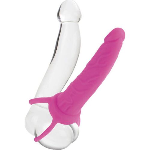Dildo CalExotics Dual Penetrator z arnesom