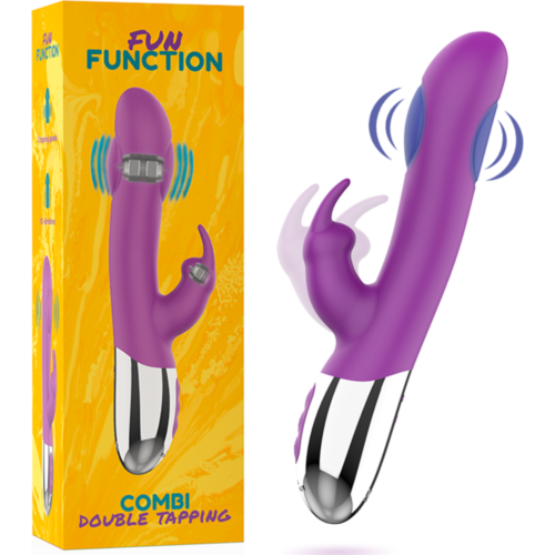 Vibrator FUN FUNCTION COMBI DOUBLE TAPPING z dvojno stimulacijo
