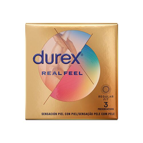 Kondomi Durex Real Feel - Naravna senzacija Piel con Piel