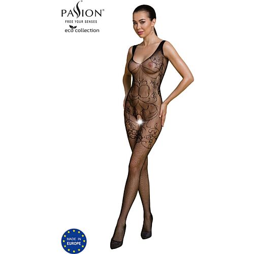Bodystocking Passion Woman Eco BS012 z modernim dizajnom