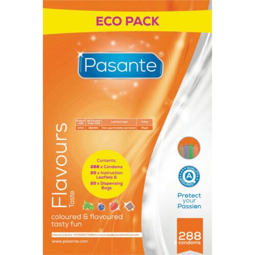 Kondomi Pasante Eco Pack 288 Uds z različnimi okusi