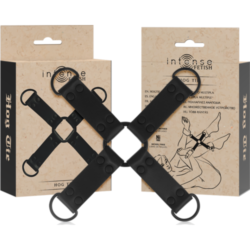 Lisice INTENSE FETISH z več povezavami za roke in noge