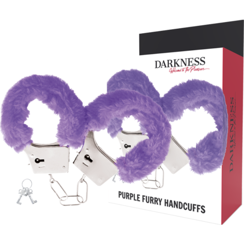 Lisice Metal DARKNESS z udobnim oblazinjenjem