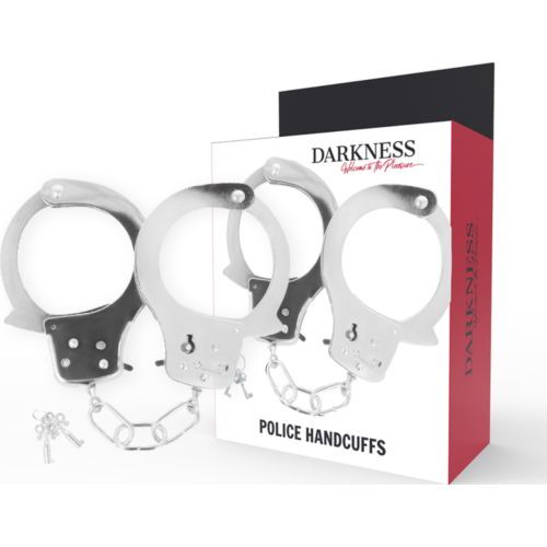 Lisice DARKNESS z verigo za nadzor