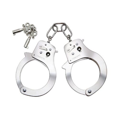 Lisice S Pleasures Metallic Cuffs za začetnike v bdsm-u