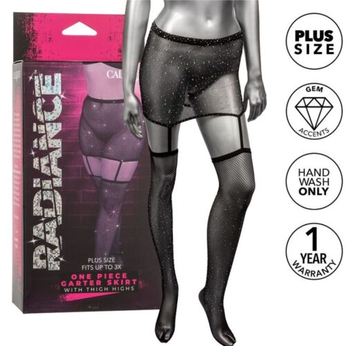 Garter Skirt CalExotics Radiance Plus Size with Thigh Highs