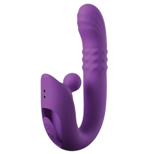 Purple G-spot in Clitoral Rabbit Vibrator za njo