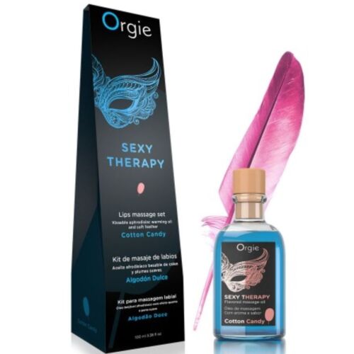 Olje za masažo Orgie Lips Massage Kit Cotton Candy