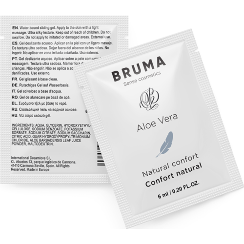 Gel lubrikant BRUMA 6 ML z aloe vero