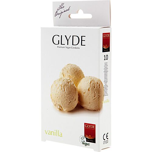 Kondomi Glyde Ultra Vainilla 10 kosov z okusom vanilije