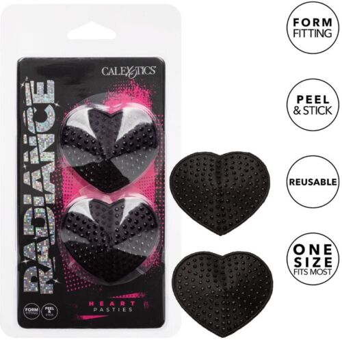 Pezonere CalExotics Radiance Heart z bleščečimi kamenčki