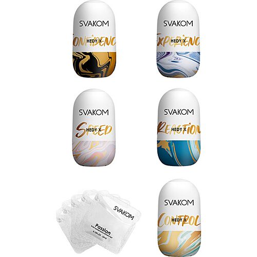 Masturbator SVAKOM Hedy X-5 z različnimi teksturami