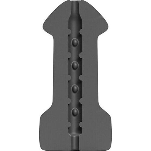 Masturbator ALL BLACK Hook-Up z udobnim in realističnim dizajnom