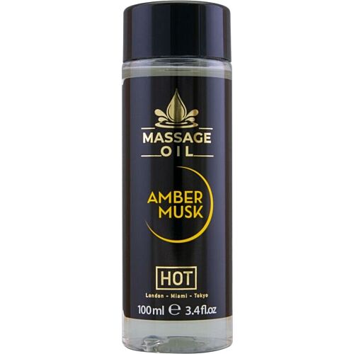 Olje za masažo HOT Amber & Musk 100ml z luksuzno izkušnjo