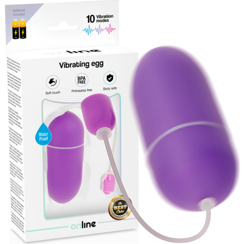 Vibrator ONLINE Jajce s 10 načini vibracije
