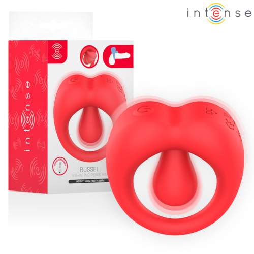 Obroč za penis INTENSE RUSSELL s stimulacijo klitorisa