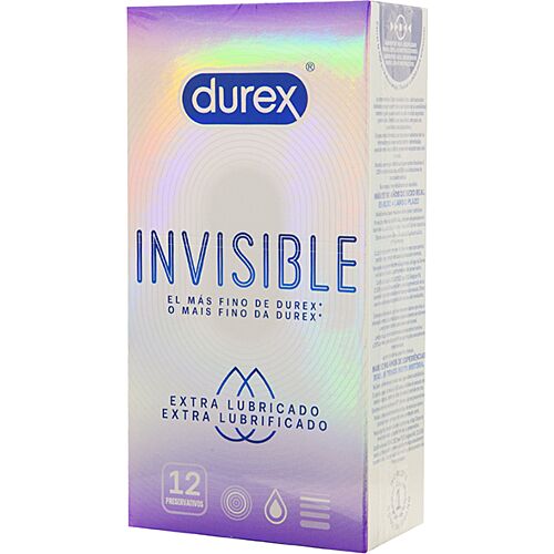 Kondomi Durex Invisible Extra Lubricado 12 enot