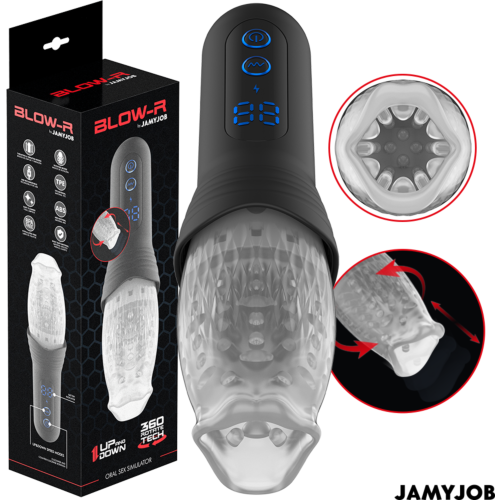 Masturbator JAMYJOB BLOW-R z gibanjem in rotacijo