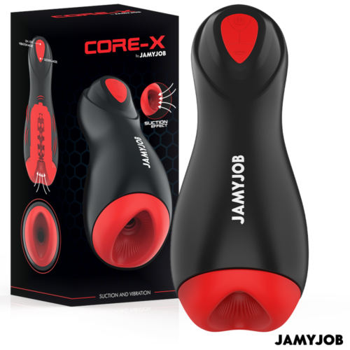 Masturbator JAMYJOB CORE-X z vibracijo in sesanjem