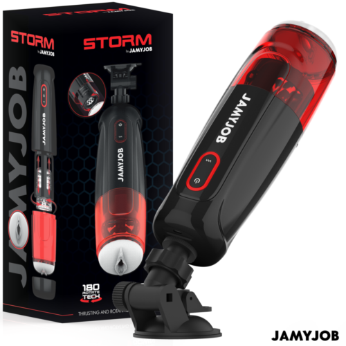Masturbator JAMYJOB STORM z 10 načini vrtenja in potiska