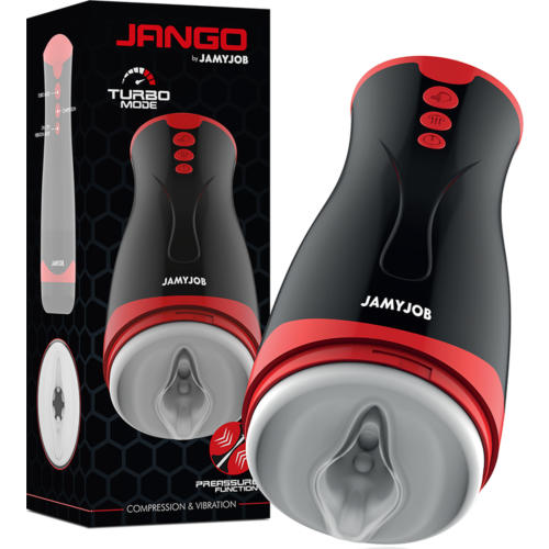 Masturbator JAMYJOB JANGO z vibracijami in kompresijo