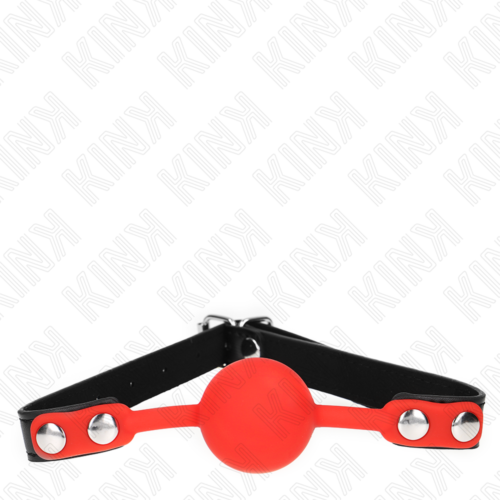 Gag KINK COLLAR & GAG Rdeča Silikonska Krogla 4 cm