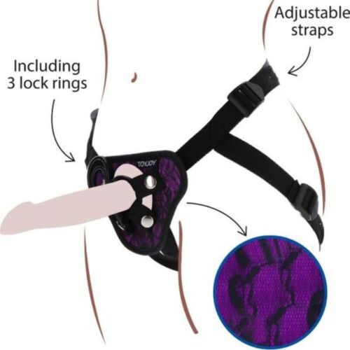 Pas GET REAL Strap-On z oblazinjenjem