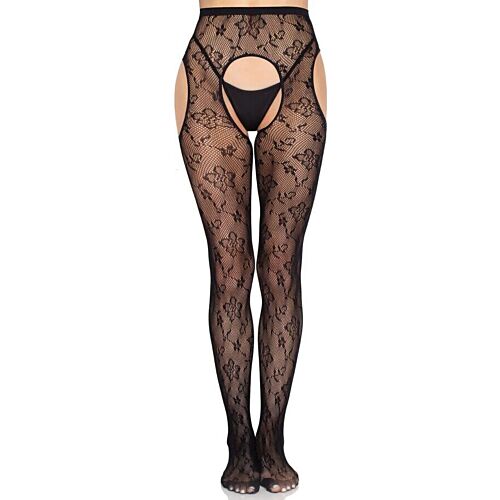 Stockings Leg Avenue 1967 with Floral Net Design