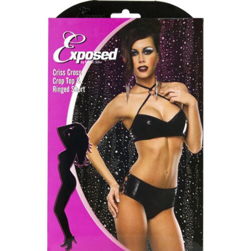 Ženska perila Exposed Crop Top in Boy Short