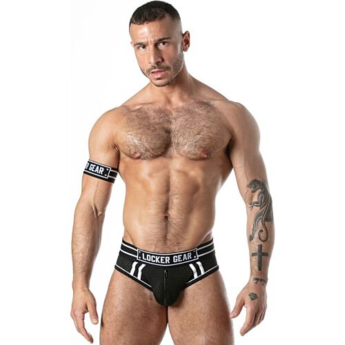 Jock spodnjice LOCKER GEAR SPORT MESH JOCK BRIEF BLACK S