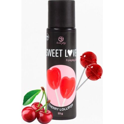 Lubrikant SECRETPLAY Cereza Lollipop 60 ml z okusom