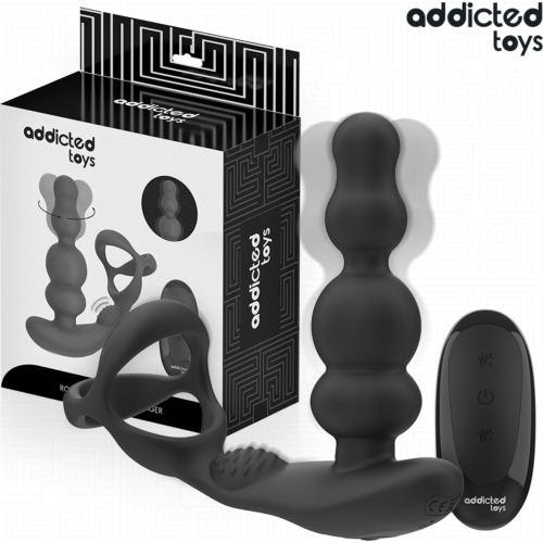 Rotirajoč prostatni masažer Addicted Toys z daljinskim upravljalnikom