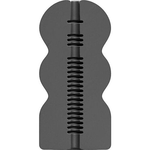 Masturbator ALL BLACK Pookie z realistično teksturo