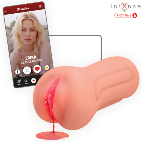 Masturbator Intense Erika s stimulacijo krvi