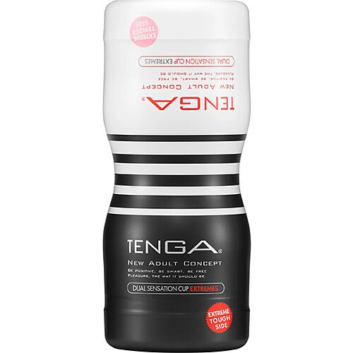 Masturbator Tenga Dual Sensation Cup Extremes z dvema kanaloma