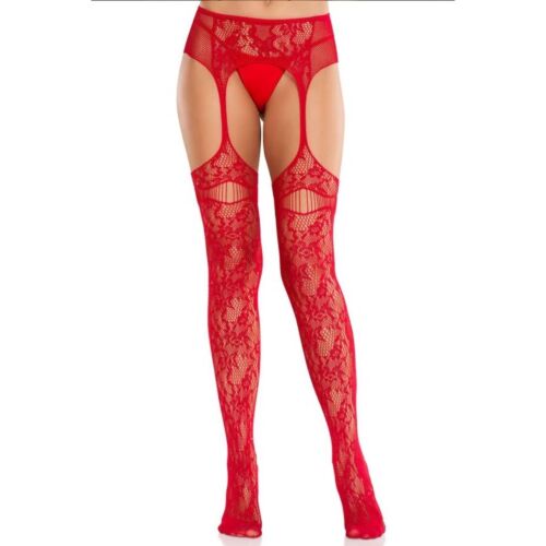 Lace Stockings with Built-in Garter by Leg Avenue