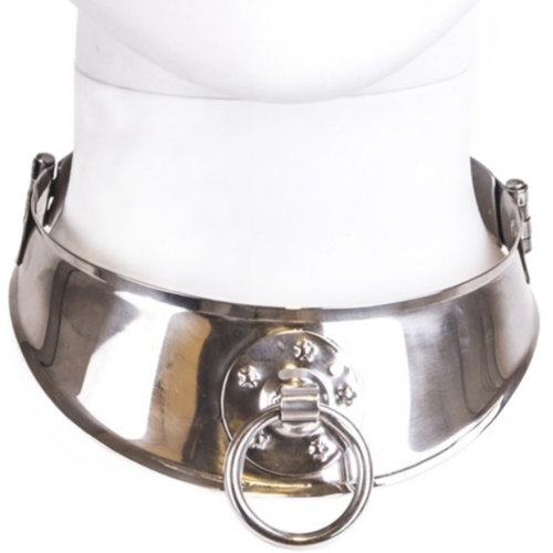 Kovinski ovratnik Hard za moške z obročem