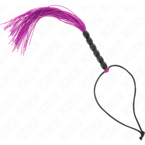 Mini bič KINK IMPACT & TOUCH 26 cm s 6 vijoličnimi biseri