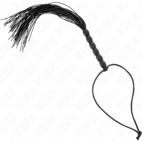 Mini bič KINK z držalom in 6 črnimi kroglicami