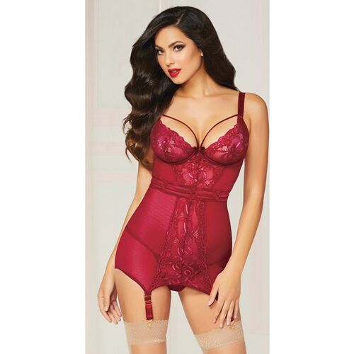 Spalna srajca 2PC CHEMISE SET WINE z ligirji