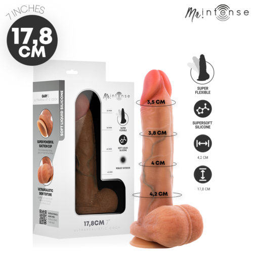 Dildo MR. INTENSE Gary S 17.8 cm s testisi