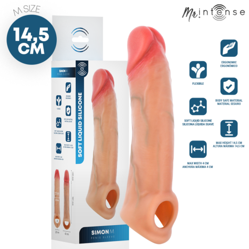 MR INTENSE silikonska podaljšek za penis 14,5 cm