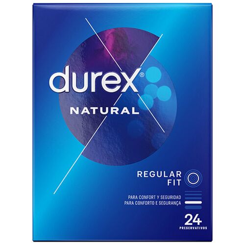 Kondomi Durex Natural 24 enot z Easy On obliko