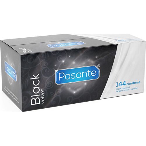 Kondomi PASANTE Black Velvet 144 enot