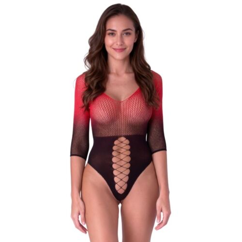 Bodystocking PASSION - BS118 z 3/4 rokavi